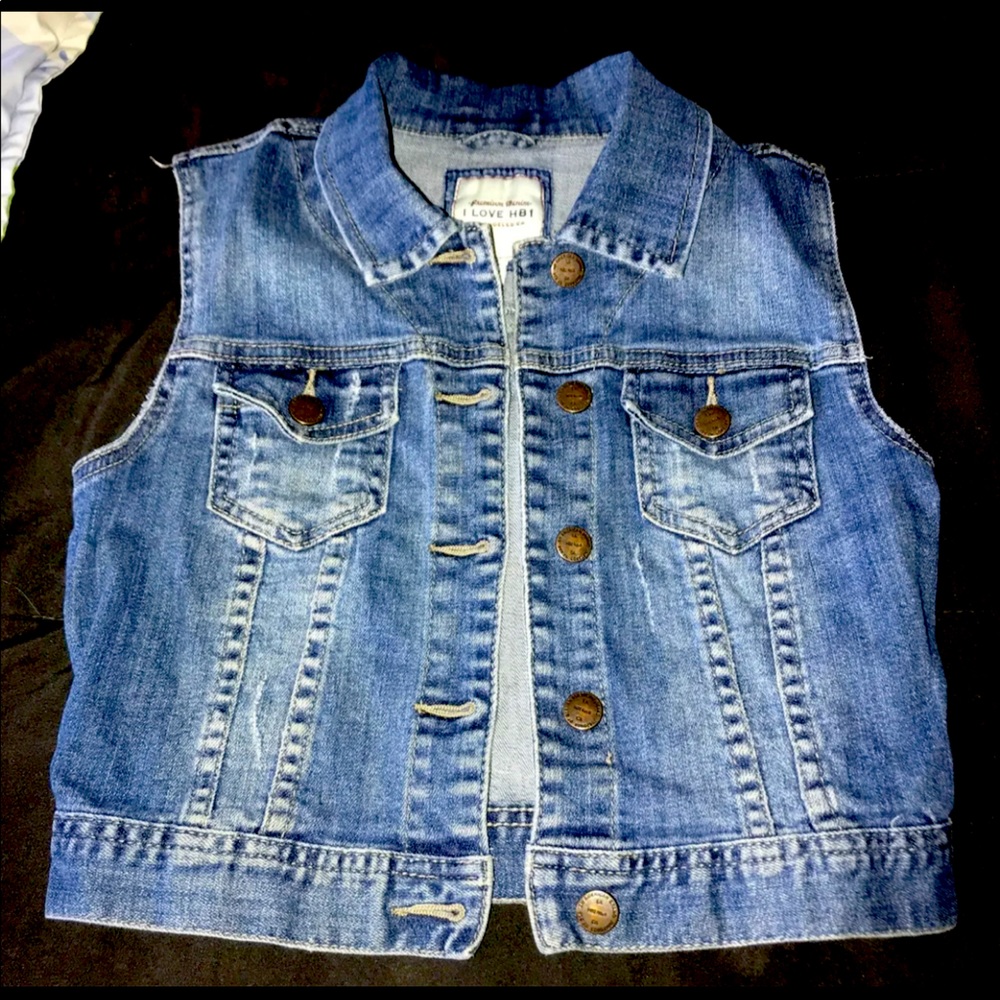 Denim vest size xs